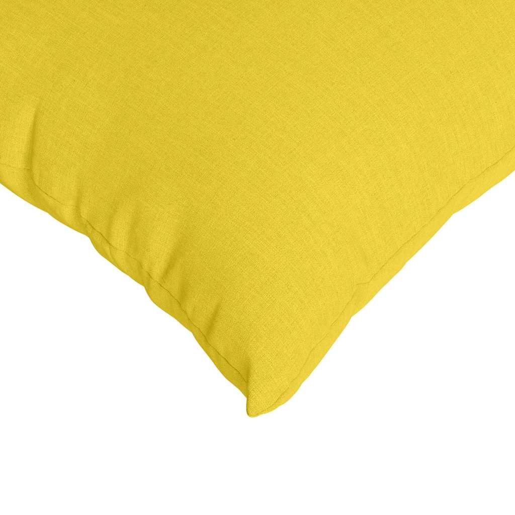Μαξιλάρι Καναπέ 2 pcs Απαλό Κίτρινο 50 x 30 cm ύφασμα