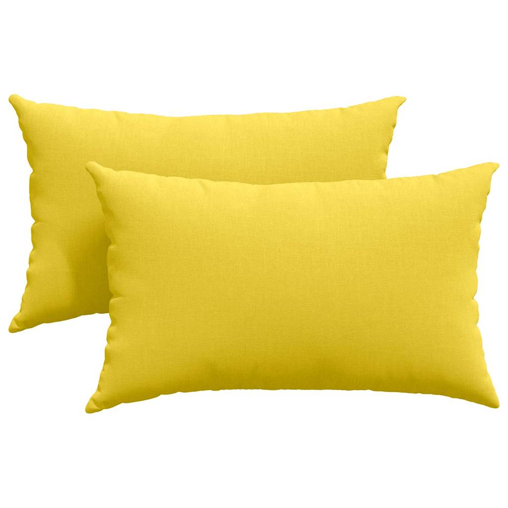 Μαξιλάρι Καναπέ 2 pcs Απαλό Κίτρινο 50 x 30 cm ύφασμα