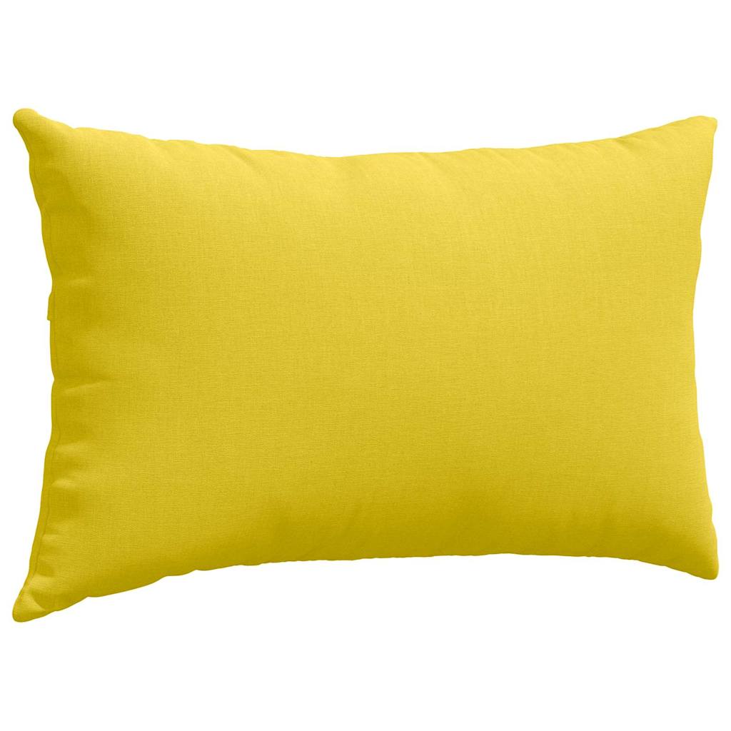 Μαξιλάρι Καναπέ 2 pcs Απαλό Κίτρινο 50 x 30 cm ύφασμα