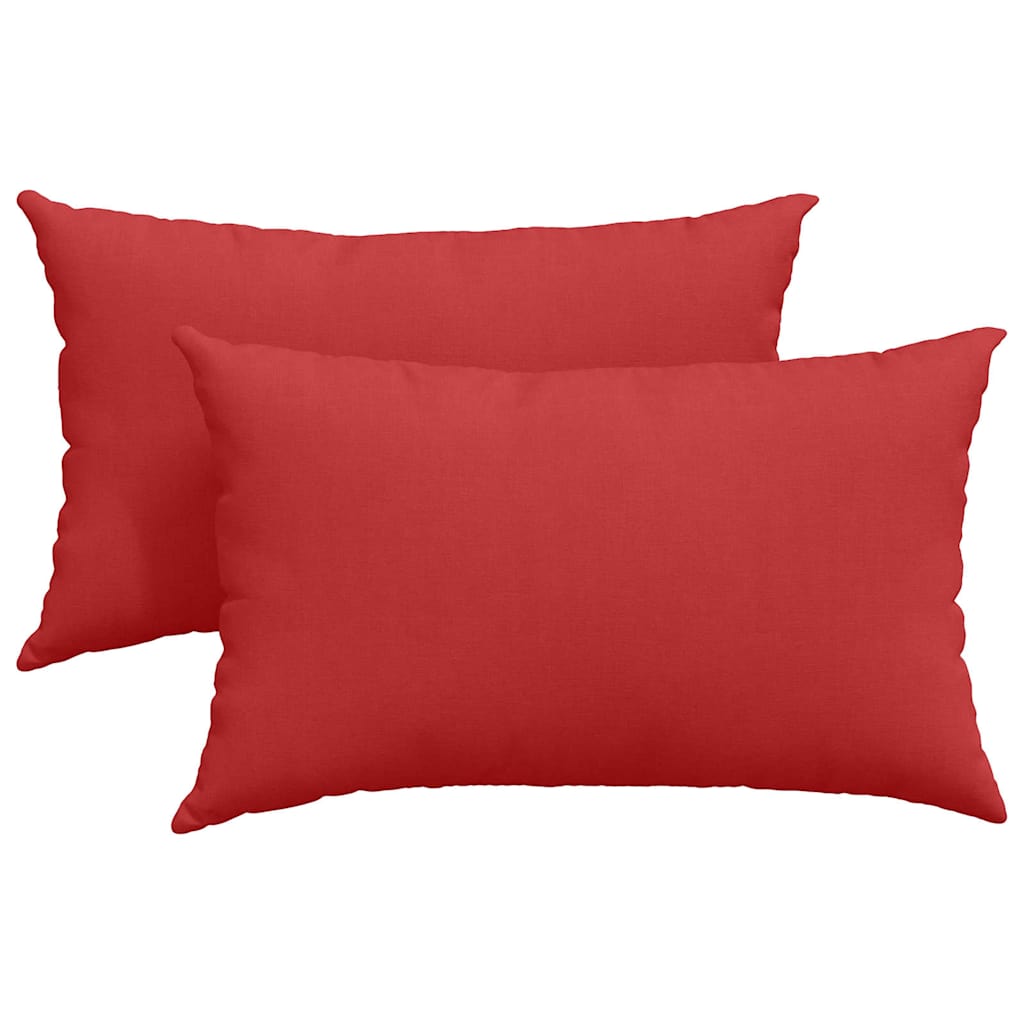 Μαξιλάρι Καναπέ 2 pcs Κόκκινο 50 x 30 cm ύφασμα