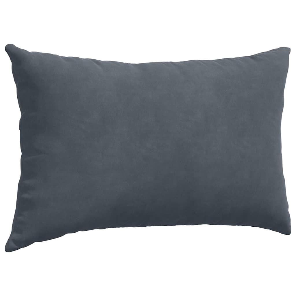 Μαξιλάρι Καναπέ 2 pcs Σκούρο γκρι 50 x 30 cm