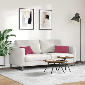 Μαξιλάρι Καναπέ 2 pcs Μπορντό 50 x 30 cm Υφασμάτινο Κορντουρά