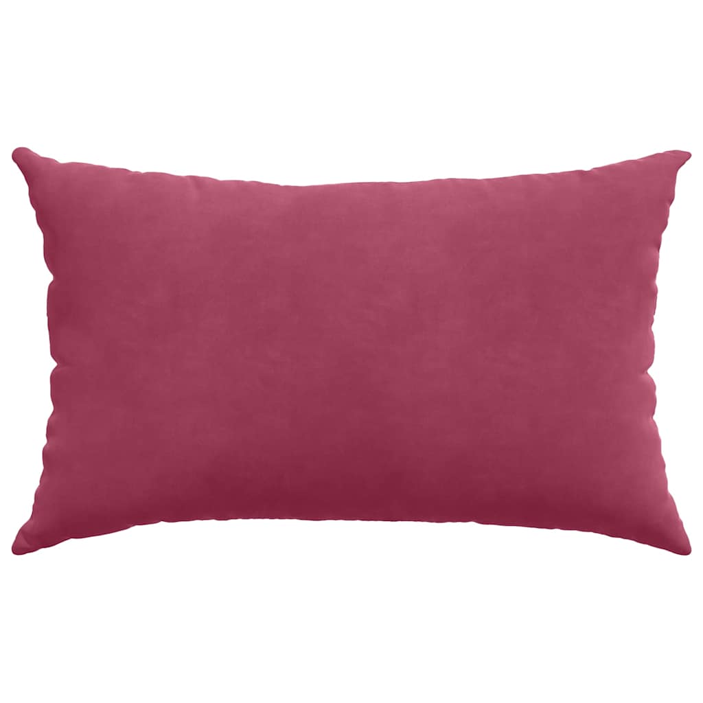Μαξιλάρι Καναπέ 2 pcs Μπορντό 50 x 30 cm Υφασμάτινο Κορντουρά