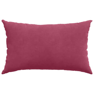 Μαξιλάρι Καναπέ 2 pcs Μπορντό 50 x 30 cm Υφασμάτινο Κορντουρά