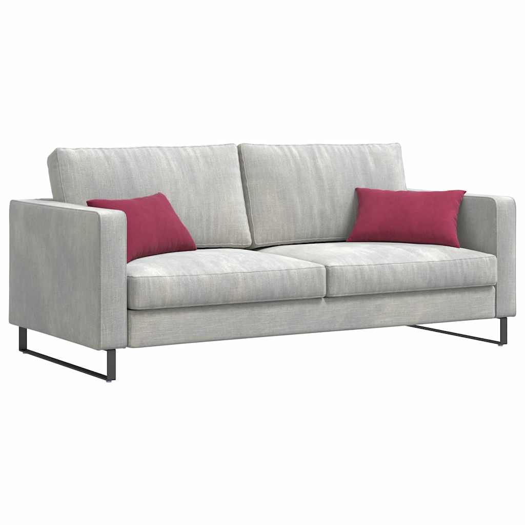 Μαξιλάρι Καναπέ 2 pcs Μπορντό 50 x 30 cm Υφασμάτινο Κορντουρά