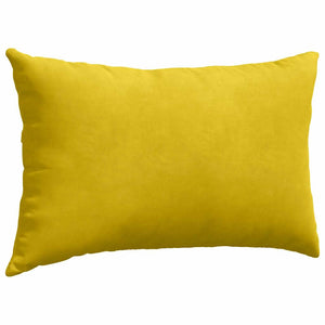 Μαξιλάρι Καναπέ 2 pcs Κίτρινο 50 x 30 cm Υφασμάτινο Κορντουρά