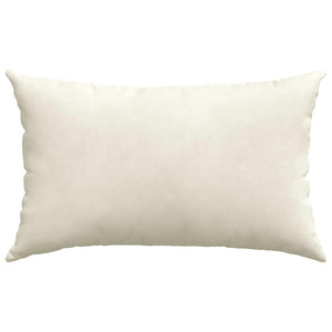 Μαξιλάρι Καναπέ 2 pcs Κρεμ 50 x 30 cm Υφασμάτινο Κορντουρά
