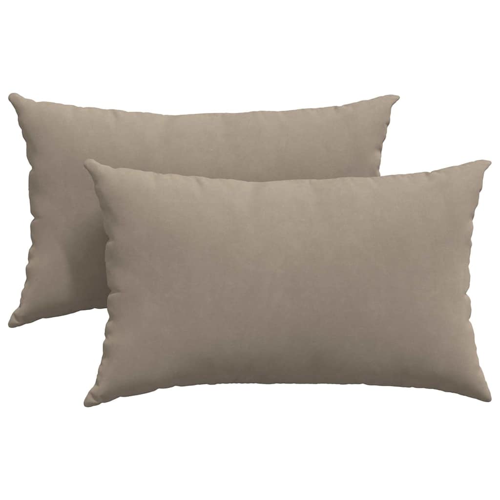 Μαξιλάρι Καναπέ 2 pcs Taupe 50 x 30 cm ύφασμα