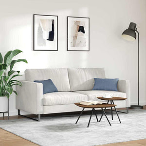 Μαξιλάρι Καναπέ 2 pcs Μπλε 50 x 30 cm Υφασμάτινο Κορντουρά