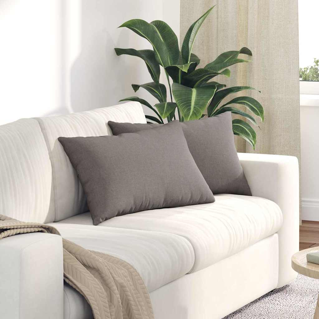 Μαξιλάρι Καναπέ 2 pcs Taupe 60 x 40 cm ύφασμα