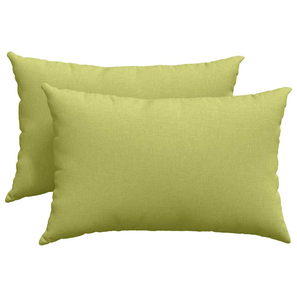 Μαξιλάρι Καναπέ 2 pcs Ανοιχτό Πράσινο 60 x 40 cm ύφασμα