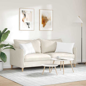 Μαξιλάρι Καναπέ 2 pcs Λευκό 60 x 40 cm ύφασμα - Pakobazaar