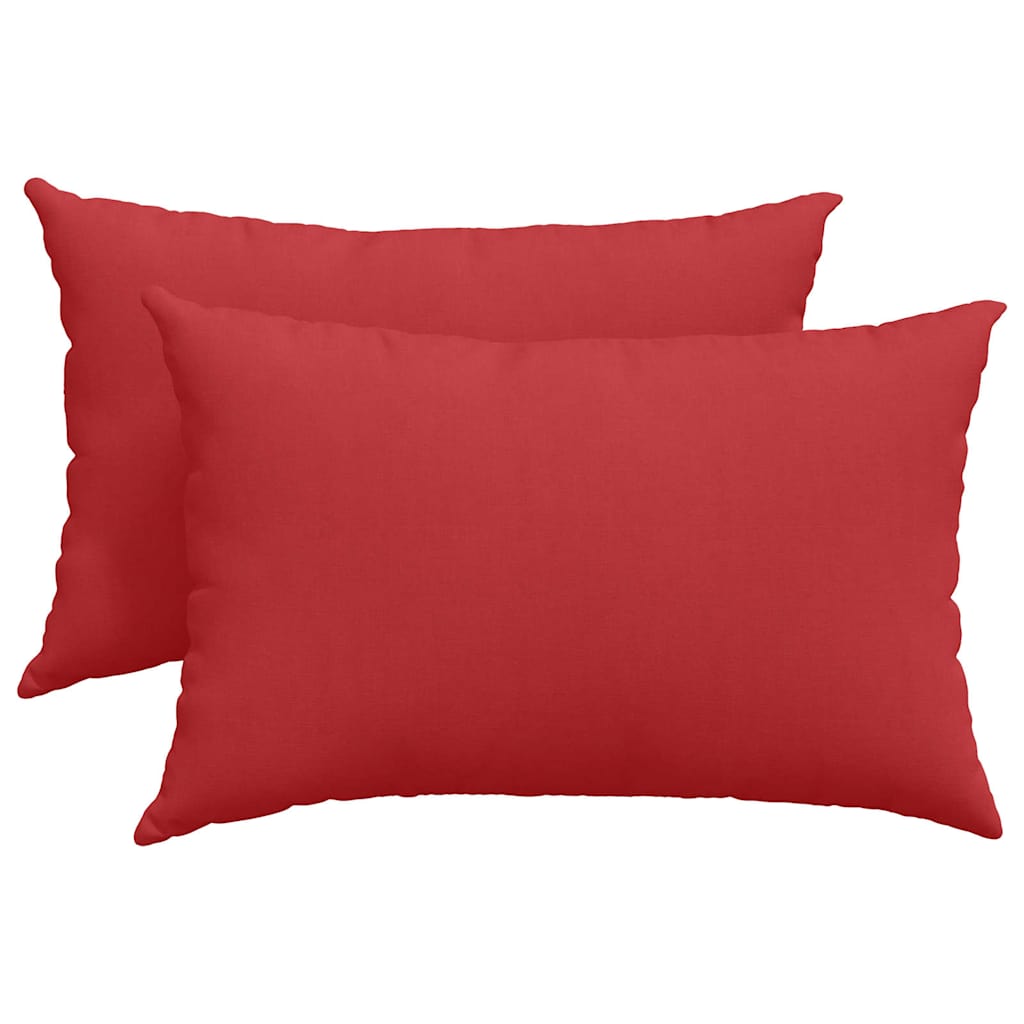 Μαξιλάρι Καναπέ 2 pcs Κόκκινο 60 x 40 cm ύφασμα