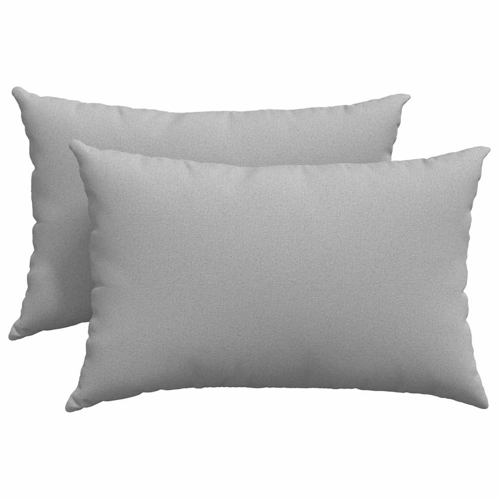 Μαξιλάρι Καναπέ 2 pcs Σκίουρος Γκρί 60 x 40 cm ύφασμα