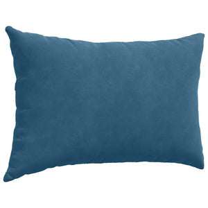 Μαξιλάρι Καναπέ 2 pcs Μπλε 60 x 40 cm Υφασμάτινο Κορντουρά