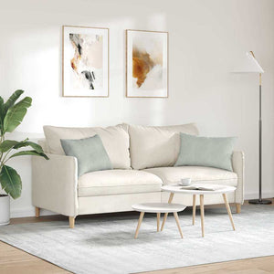 Μαξιλάρι Καναπέ 2 pcs Ανοιχτό γκρι 60 x 40 cm