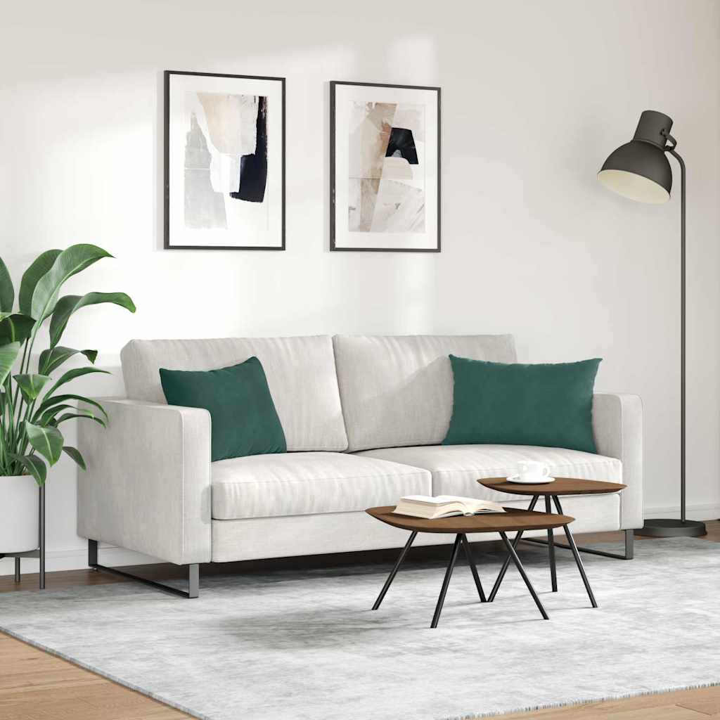 Μαξιλάρι Καναπέ 2 pcs Σκούρο πράσινο 60 x 40 cm