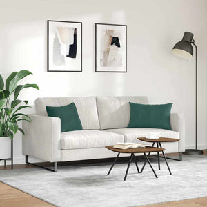 Μαξιλάρι Καναπέ 2 pcs Σκούρο πράσινο 60 x 40 cm
