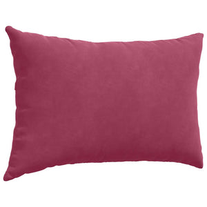Μαξιλάρι Καναπέ 2 pcs Κόκκινο 60 x 40 cm Υφασμάτινο Κορντουρά