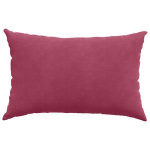 Μαξιλάρι Καναπέ 2 pcs Κόκκινο 60 x 40 cm Υφασμάτινο Κορντουρά