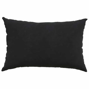 Μαξιλάρι Καναπέ 2 pcs Μαύρο 60 x 40 cm Υφασμάτινο Κορντουρά - Pakobazaar