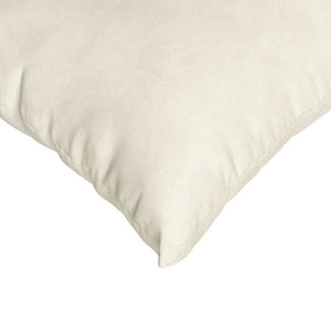 Μαξιλάρι Καναπέ 2 pcs Κρεμ 60 x 40 cm Υφασμάτινο Κορντουρά