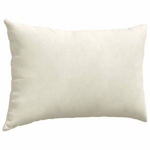 Μαξιλάρι Καναπέ 2 pcs Κρεμ 60 x 40 cm Υφασμάτινο Κορντουρά