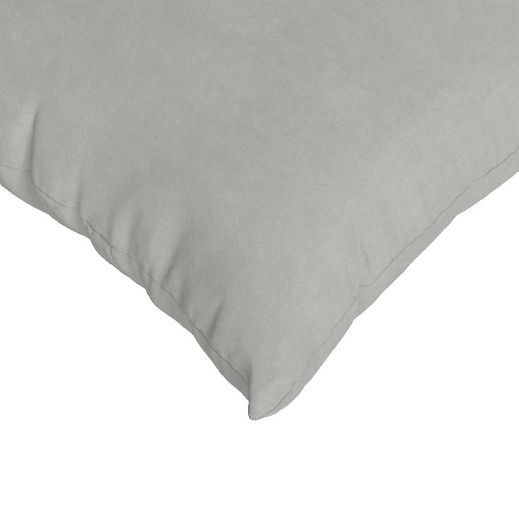 Μαξιλάρι Καναπέ 2 pcs Ανοιχτό γκρι 60 x 40 cm ύφασμα