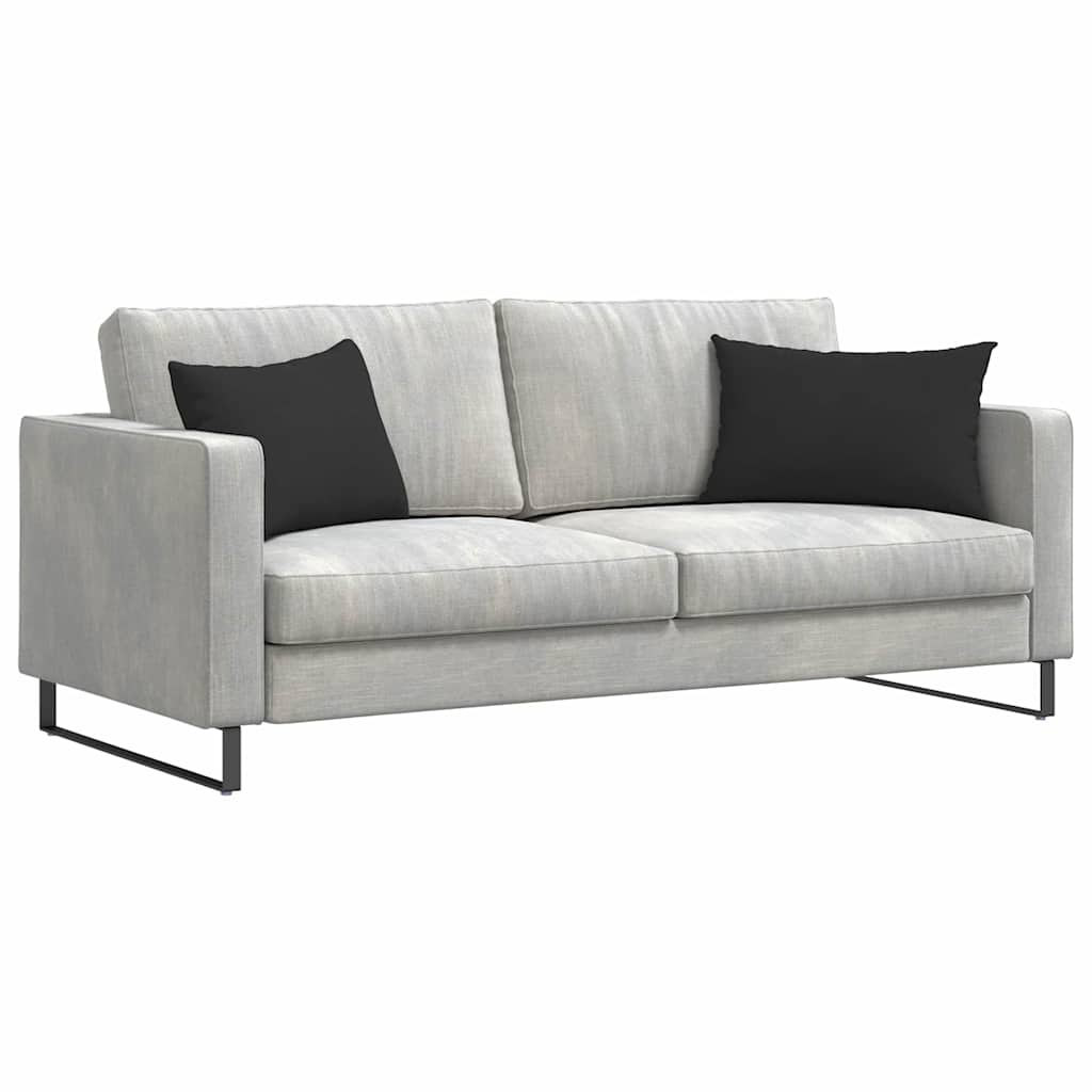 Μαξιλάρι Καναπέ 2 pcs Μαύρο 60 x 40 cm ύφασμα