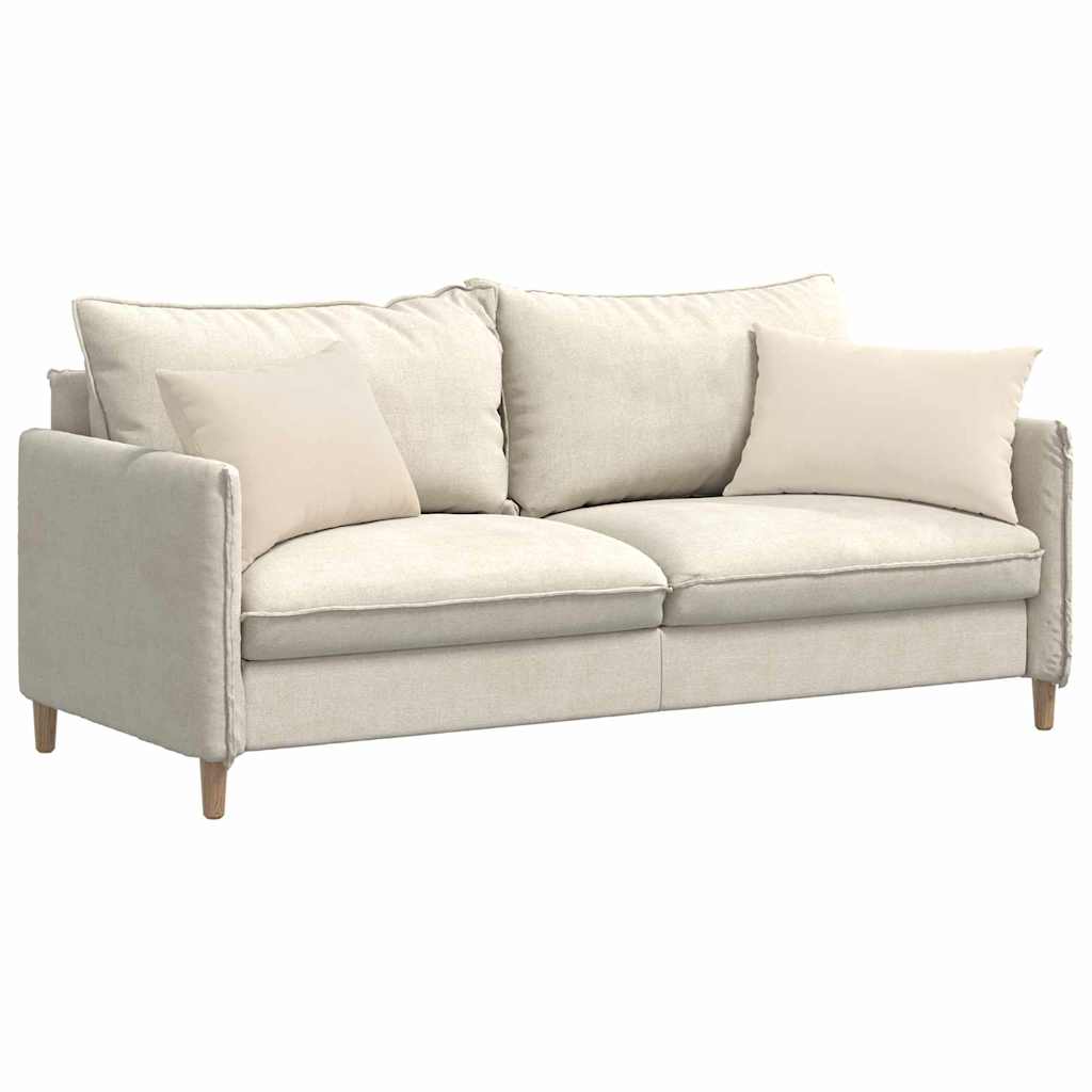 Μαξιλάρι Καναπέ 2 pcs Μπεζ 60 x 40 cm ύφασμα