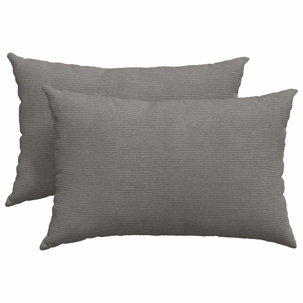 Μαξιλάρι Καναπέ 2 pcs Ανοιχτό γκρι 60 x 40 cm