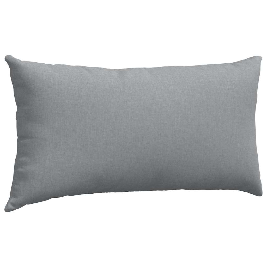 Μαξιλάρι Καναπέ 2 pcs Ανοιχτό γκρι 80 x 40 cm ύφασμα