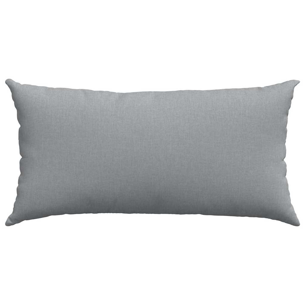 Μαξιλάρι Καναπέ 2 pcs Ανοιχτό γκρι 80 x 40 cm ύφασμα