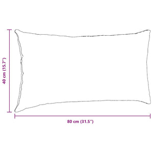 Μαξιλάρι Καναπέ 2 τμχ. ύφασμα Ανοιχτό γκρι 80 x 40 cm