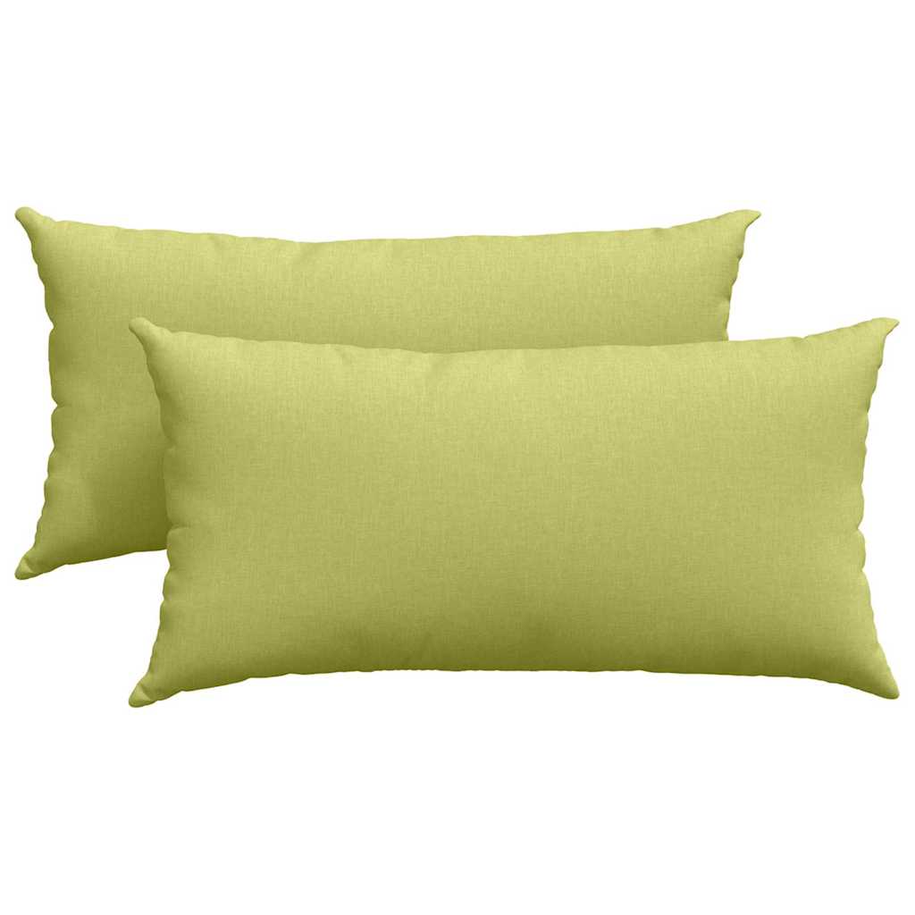 Μαξιλάρι Καναπέ 2 pcs Ανοιχτό Πράσινο 80 x 40 cm ύφασμα