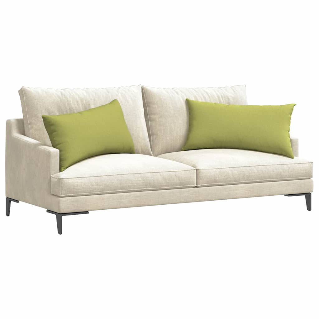 Μαξιλάρι Καναπέ 2 pcs Ανοιχτό Πράσινο 80 x 40 cm ύφασμα