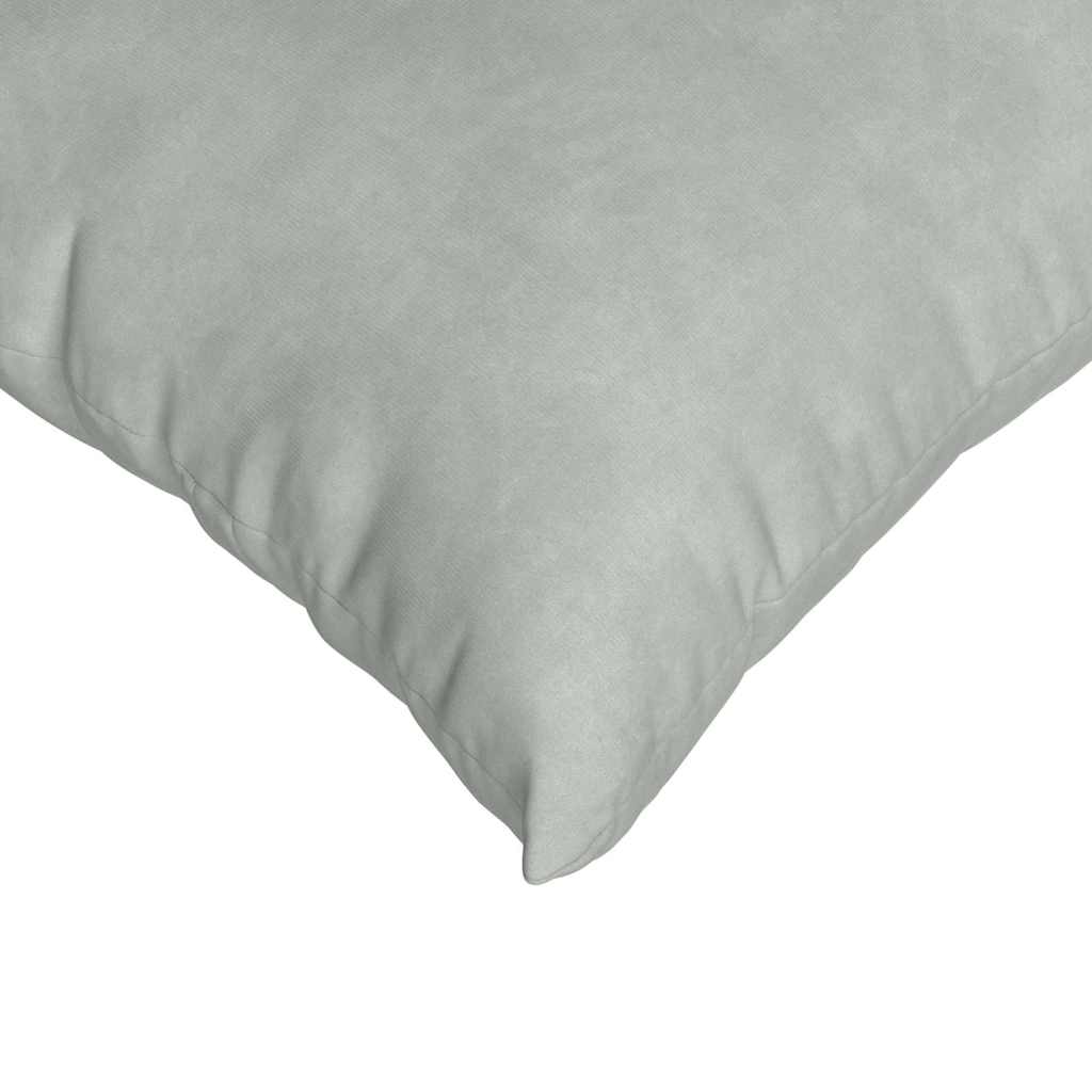 Μαξιλάρι Καναπέ 2 pcs Ανοιχτό γκρι 80 x 40 cm