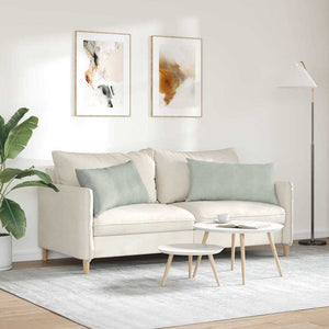 Μαξιλάρι Καναπέ 2 pcs Ανοιχτό γκρι 80 x 40 cm