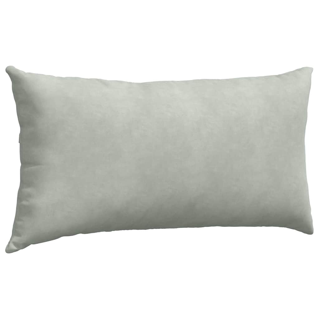 Μαξιλάρι Καναπέ 2 pcs Ανοιχτό γκρι 80 x 40 cm