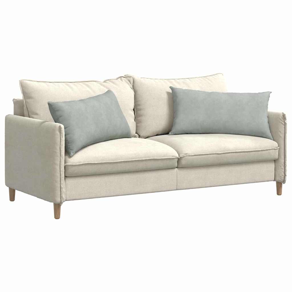 Μαξιλάρι Καναπέ 2 pcs Ανοιχτό γκρι 80 x 40 cm