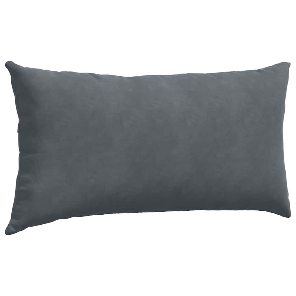 Μαξιλάρι Καναπέ 2 pcs Σκούρο Γκρι 80 x 40 cm