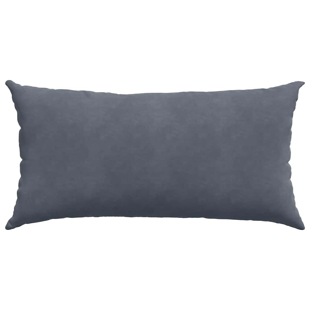 Μαξιλάρι Καναπέ 2 pcs Σκούρο Γκρι 80 x 40 cm