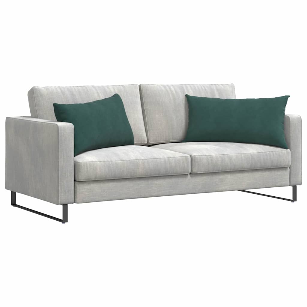 Μαξιλάρι Καναπέ 2 pcs Σκούρο Πράσινο 80 x 40 cm