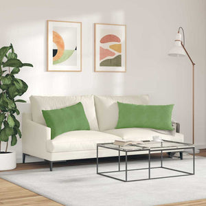 Μαξιλάρι Καναπέ 2 pcs Ανοιχτό Πράσινο 80 x 40 cm - Pakobazaar