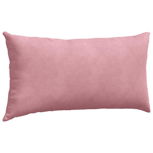 Μαξιλάρι Καναπέ 2 pcs Ροζ 80 x 40 cm Υφασμάτινο Κορντουρά
