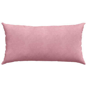 Μαξιλάρι Καναπέ 2 pcs Ροζ 80 x 40 cm Υφασμάτινο Κορντουρά