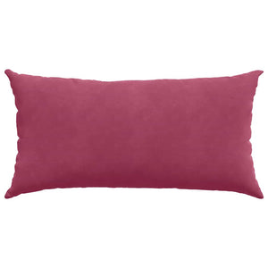 Μαξιλάρι Καναπέ 2 pcs Κόκκινο 80 x 40 cm Υφασμάτινο Κορντουρά