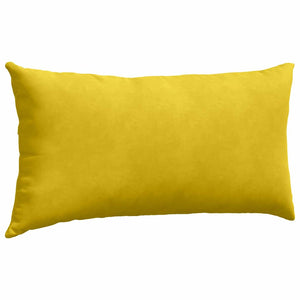 Μαξιλάρι Καναπέ 2 pcs Κίτρινο 80 x 40 cm Υφασμάτινο Κορντουρά