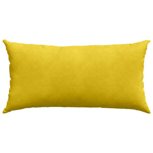 Μαξιλάρι Καναπέ 2 pcs Κίτρινο 80 x 40 cm Υφασμάτινο Κορντουρά