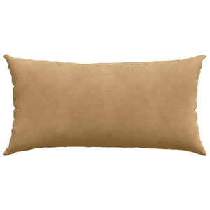Μαξιλάρι Καναπέ 2 pcs Καφέ 80 x 40 cm Υφασμάτινο Κορντουρά